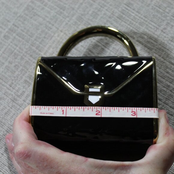 Purse Cup and Wallet Saucer Black & Gold Tea Set - Picture 3 of 6